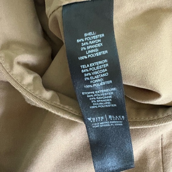 Beige Tailored Pencil Skirt with Grommet Detail Size 14 - Picture 5 of 10